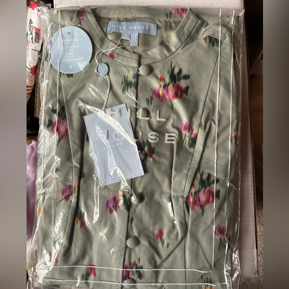 Hill House The Lucienne Dress In Sage Taffeta - Picture 10 of 11